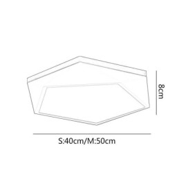 Moderní stropní svítidlo ve tvaru diamantu Design stmívatelné zapuštěné stropní svítidlo