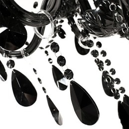 Lustr Black Crystal Modern 6 světel