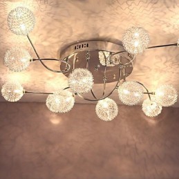 G4 12 light Svítidlo pro zapuštěnou montáž na železo s hliníkovými stínidly