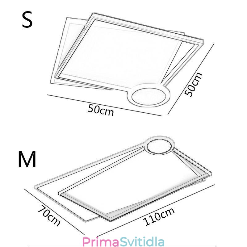 Minimalistické stropní svítidlo pro zapuštěnou montáž