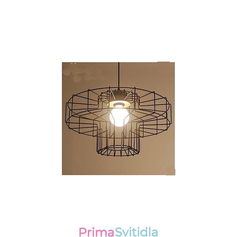 Jednohlavý Iron Lustr Lustr Retro Mesh