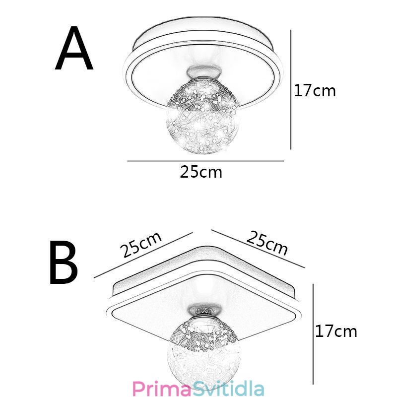 Stropní svítidlo pro zapuštěnou montáž Home Decor