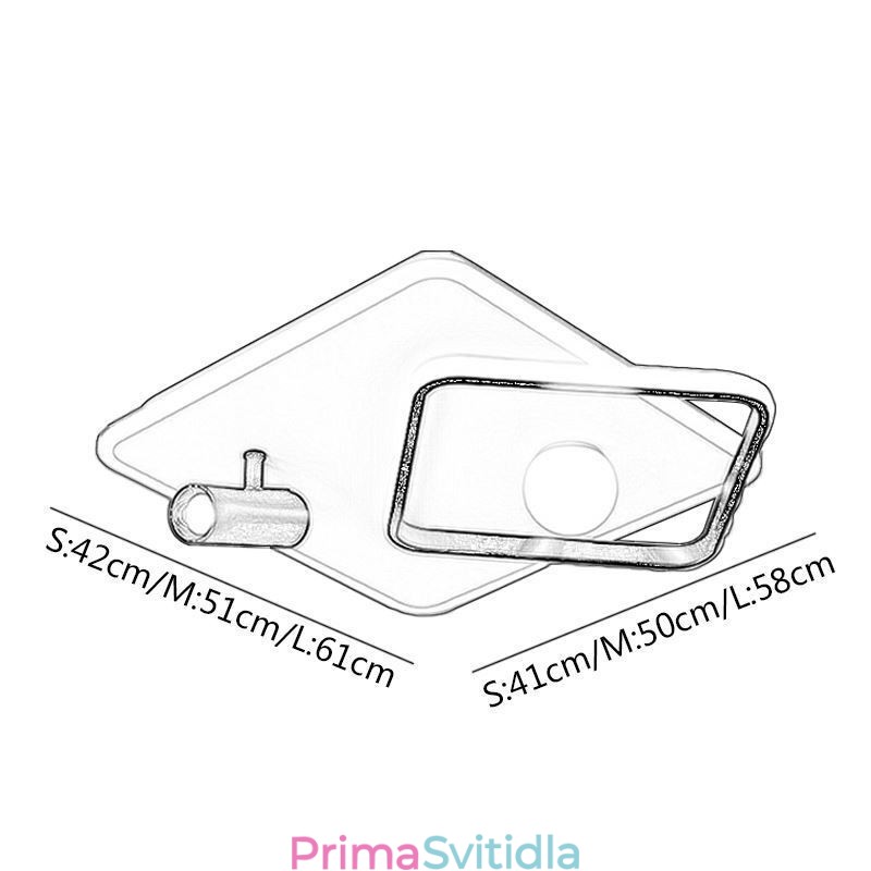 Zapuštěné akrylové čtvercové stropní svítidlo