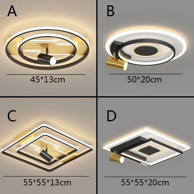 Geometrické zapuštěné akrylátové stropní bodové světlo