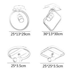 Akrylátové stropní svítidlo Minimalistický dekor Světelné bodové světlo