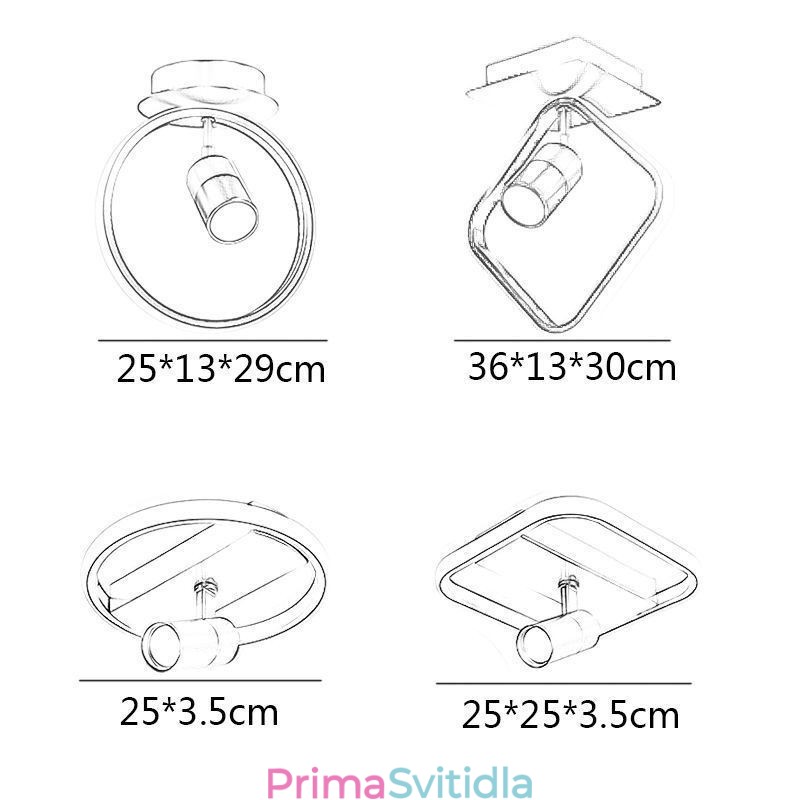 Akrylátové stropní svítidlo Minimalistický dekor Světelné bodové světlo