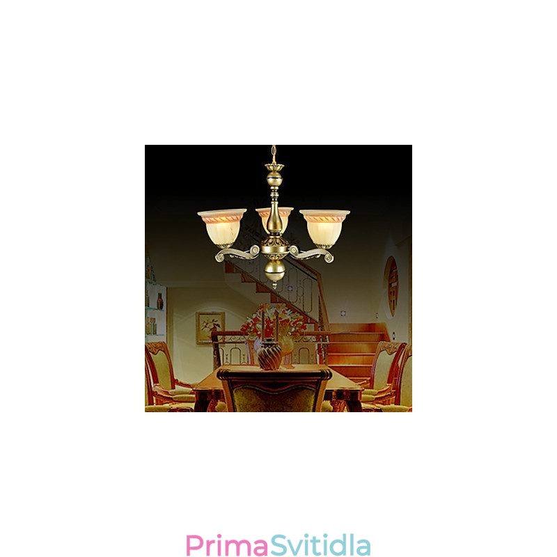 Lustr Three Lights Bronze European Retro Classic