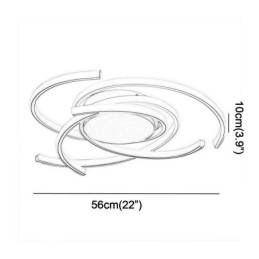 Moderní jednoduché zapuštěné stropní svítidlo