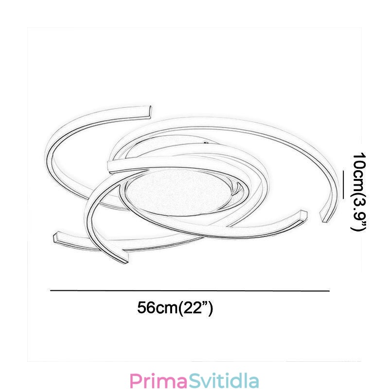Moderní jednoduché zapuštěné stropní svítidlo