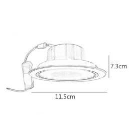 Downlight Bluetooth hudební reproduktorová lampa Mobilní telefon Chytré stropní svítidlo