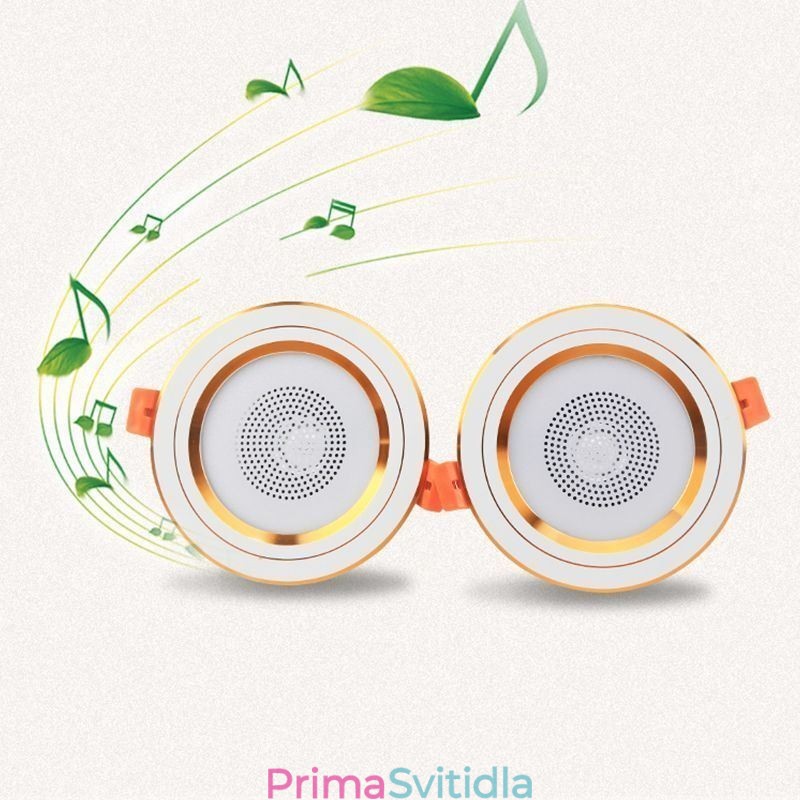 Downlight Bluetooth hudební reproduktorová lampa Mobilní telefon Chytré stropní svítidlo