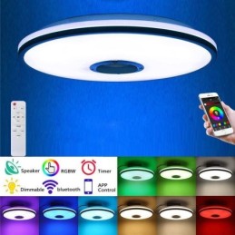 Zapuštěné barevné stropní svítidlo s funkcí časování hudebního reproduktoru Bluetooth