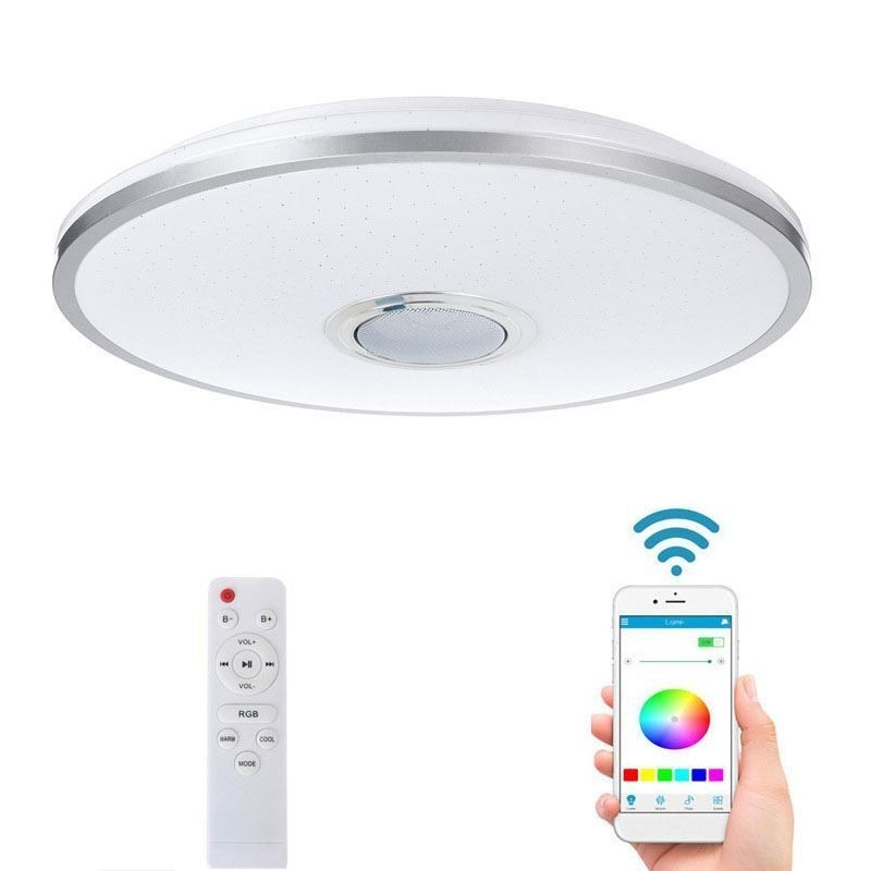 Zapuštěné barevné stropní svítidlo s funkcí časování hudebního reproduktoru Bluetooth