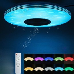 Zapuštěné stropní svítidlo Dekorativní lampa Dálkové ovládání APP Bluetooth Hudební reproduktorová lampa