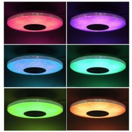Zapuštěné stropní svítidlo Dekorativní lampa Dálkové ovládání APP Bluetooth Hudební reproduktorová lampa