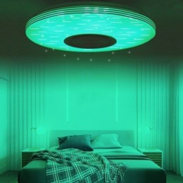 Zapuštěné stropní svítidlo Dekorativní lampa Dálkové ovládání APP Bluetooth Hudební reproduktorová lampa