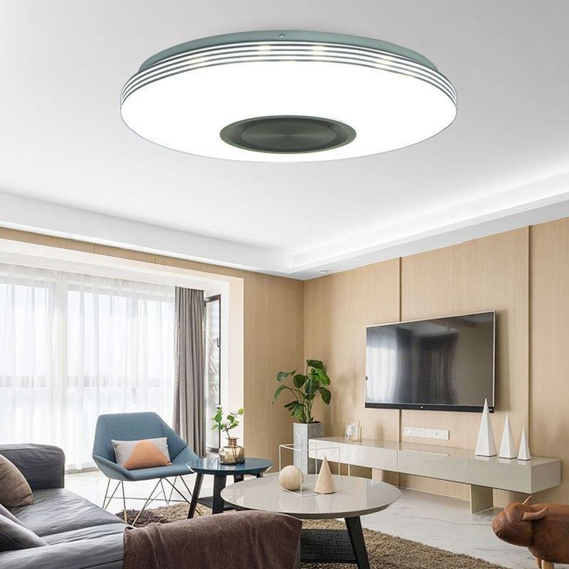 Zapuštěné stropní svítidlo Dekorativní lampa Dálkové ovládání APP Bluetooth Hudební reproduktorová lampa