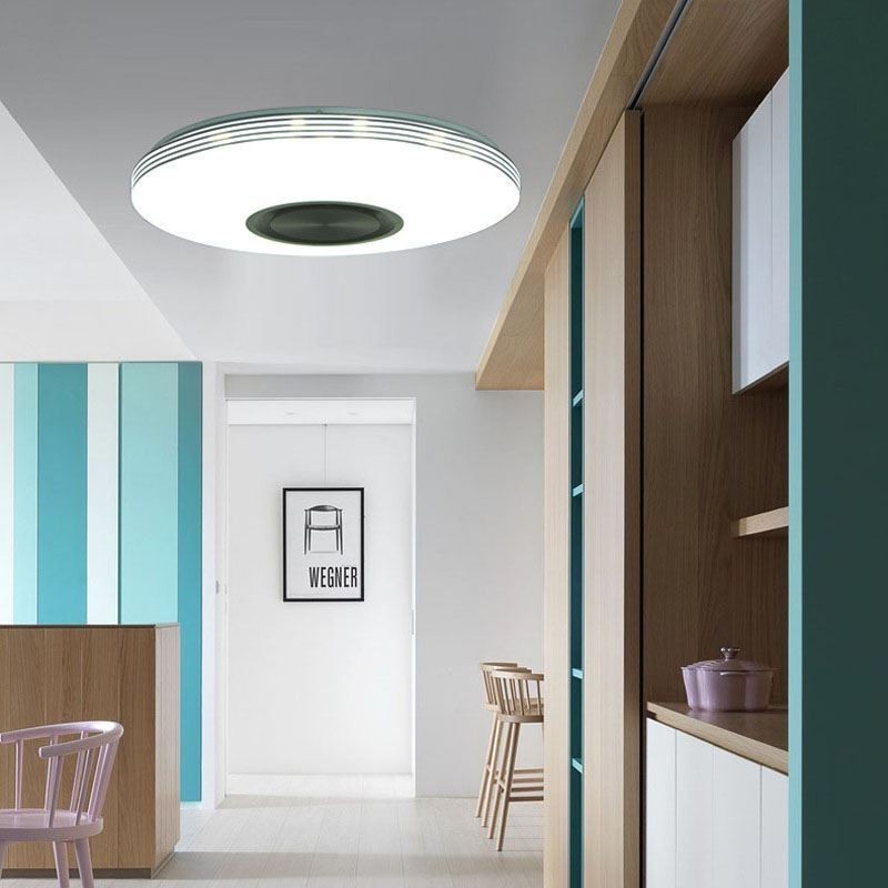 Zapuštěné stropní svítidlo Dekorativní lampa Dálkové ovládání APP Bluetooth Hudební reproduktorová lampa