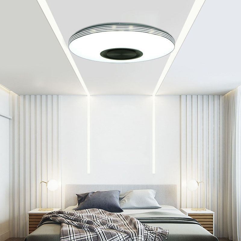 Zapuštěné stropní svítidlo Dekorativní lampa Dálkové ovládání APP Bluetooth Hudební reproduktorová lampa