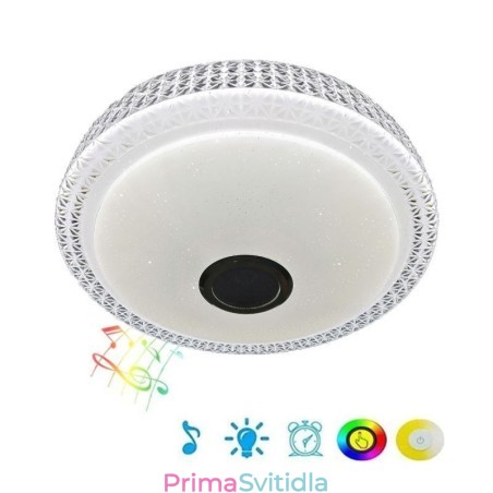 Stropní svítidlo Dekorativní lampa Dálkové ovládání APP zapuštěný držák Bluetooth hudebního reproduktoru Stropní svítidlo Dekorativní lampa Dálkové ovládání APP zapuštěný držák Bluetooth hudebního reproduktoru