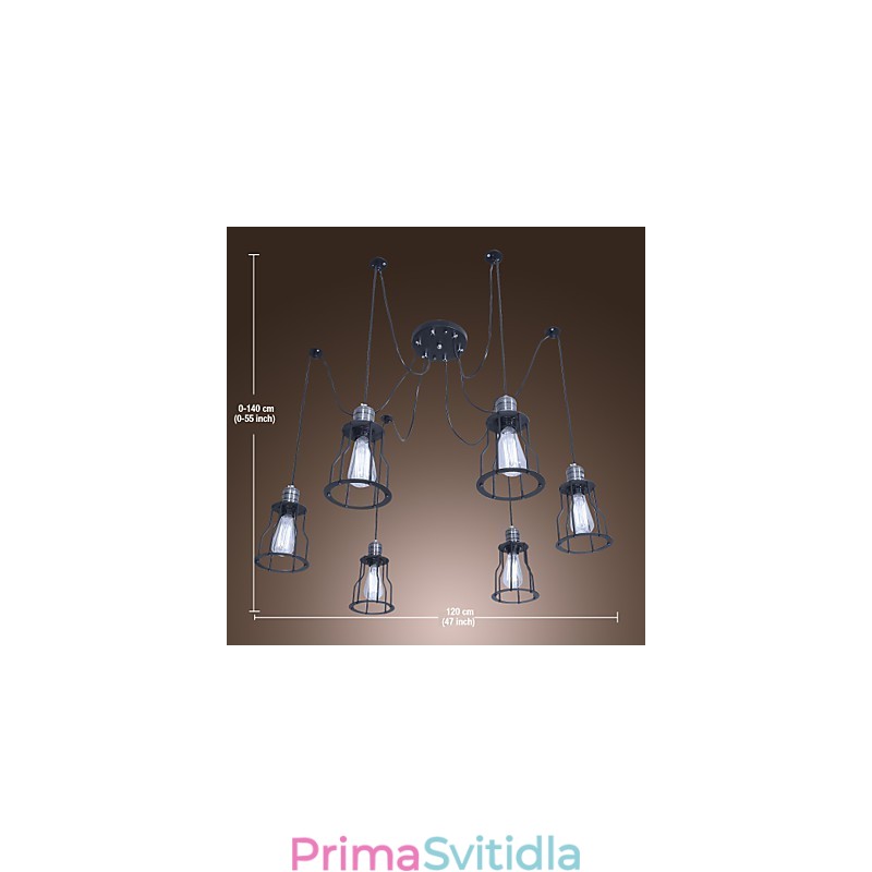 Tradiční klasický klasický Vintage Mini styl malířský lustr