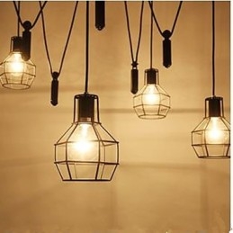 Jídelní Sedací Lustr Americké country lampy a lucerny Zvedněte drobné klece Droplight