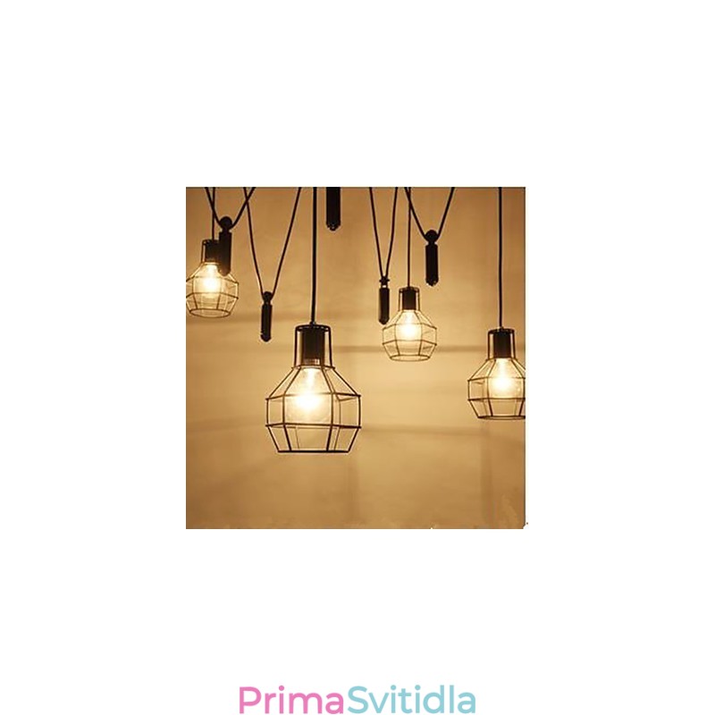 Jídelní Sedací Lustr Americké country lampy a lucerny Zvedněte drobné klece Droplight