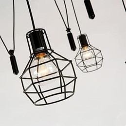 Jídelní Sedací Lustr Americké country lampy a lucerny Zvedněte drobné klece Droplight
