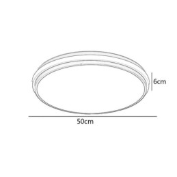 Minimalistické kruhové zapuštěné stropní svítidlo Moderní akrylové osvětlení