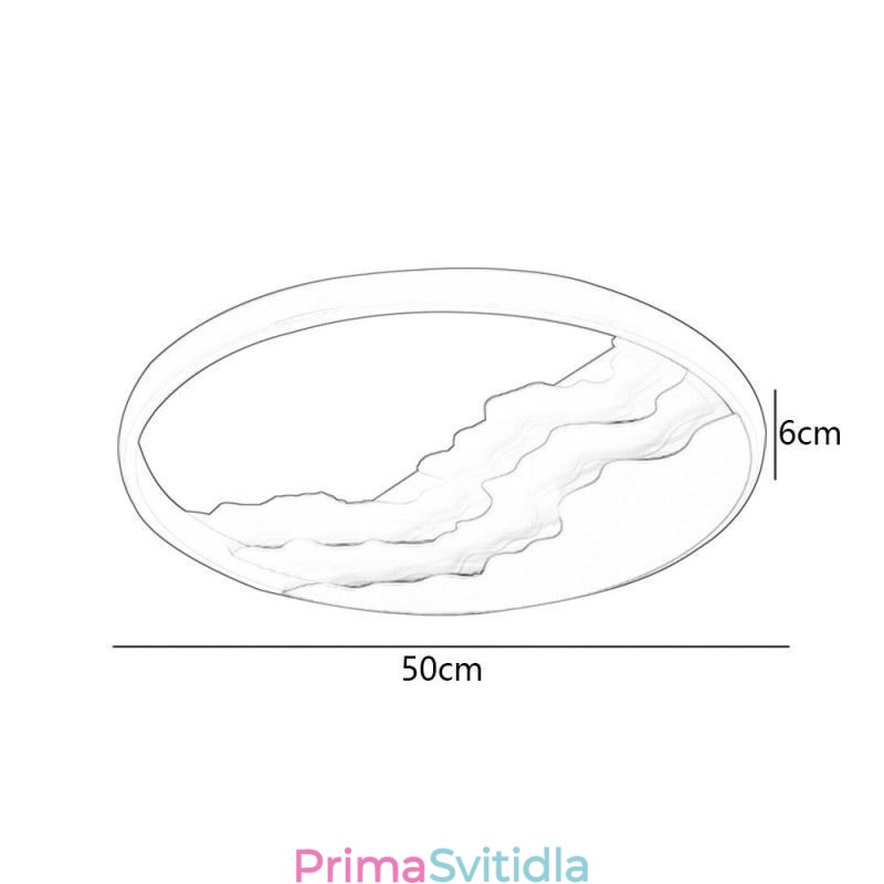 Kulaté akrylové stropní svítidlo pro zapuštěnou montáž