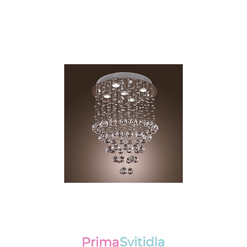 Křišťálový lustr s 5 světelným designem (K9 Crystal)