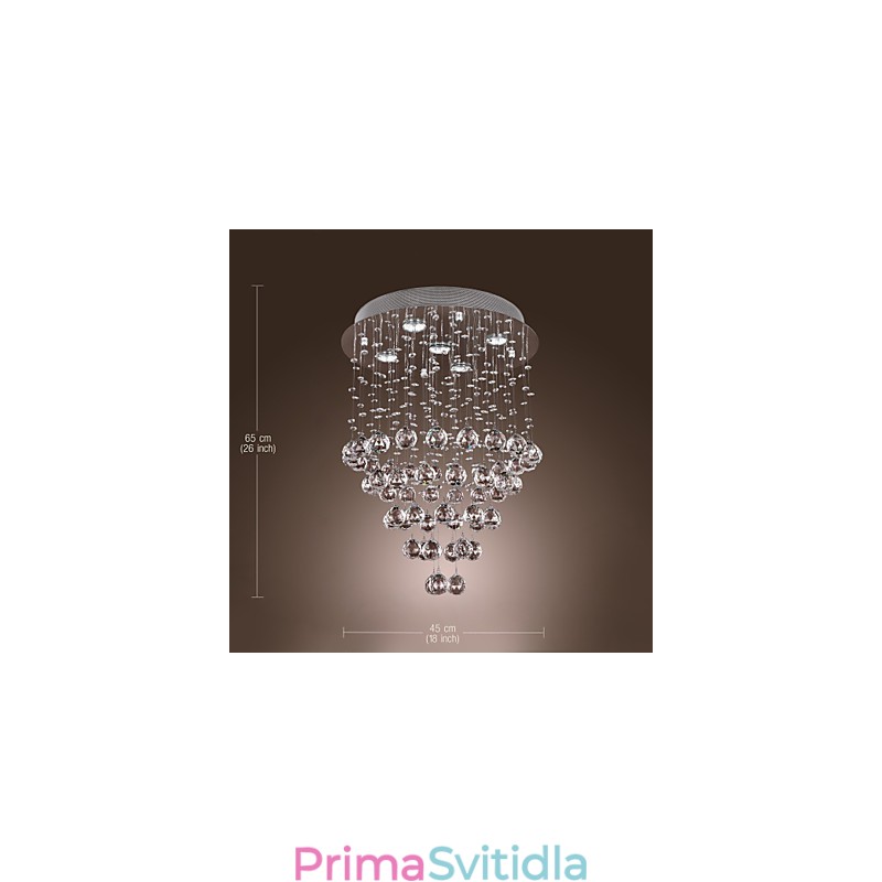 Křišťálový lustr s 5 světelným designem (K9 Crystal)
