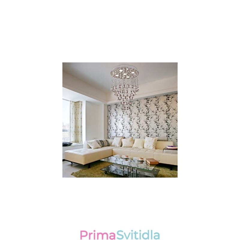 Křišťálový lustr s 5 světelným designem (K9 Crystal)