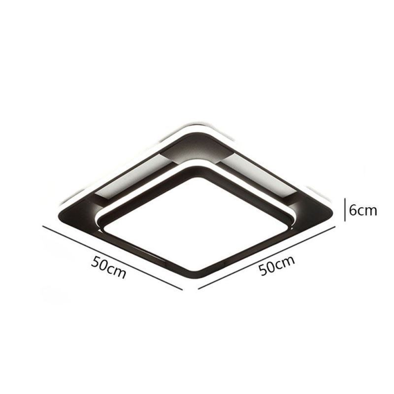 Moderní minimalistické zapuštěné osvětlení čtvercové stropní svítidlo