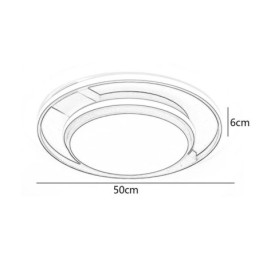 Moderní minimalistické zapuštěné svítidlo kulaté stropní svítidlo