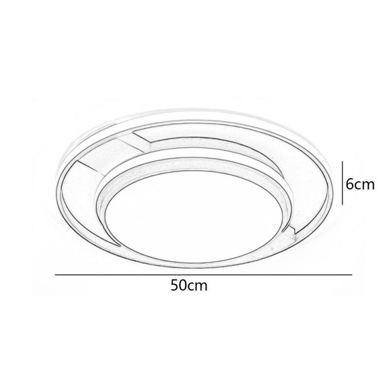 Moderní minimalistické zapuštěné svítidlo kulaté stropní svítidlo