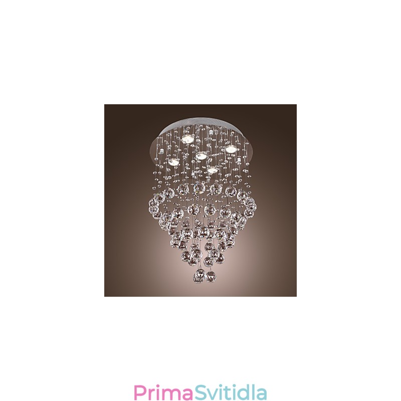 Křišťálový lustr s 5 světelným designem (K9 Crystal)