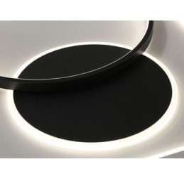 Moderní minimalistická stropní lampa s kulatým a čtvercovým zapuštěným svítidlem