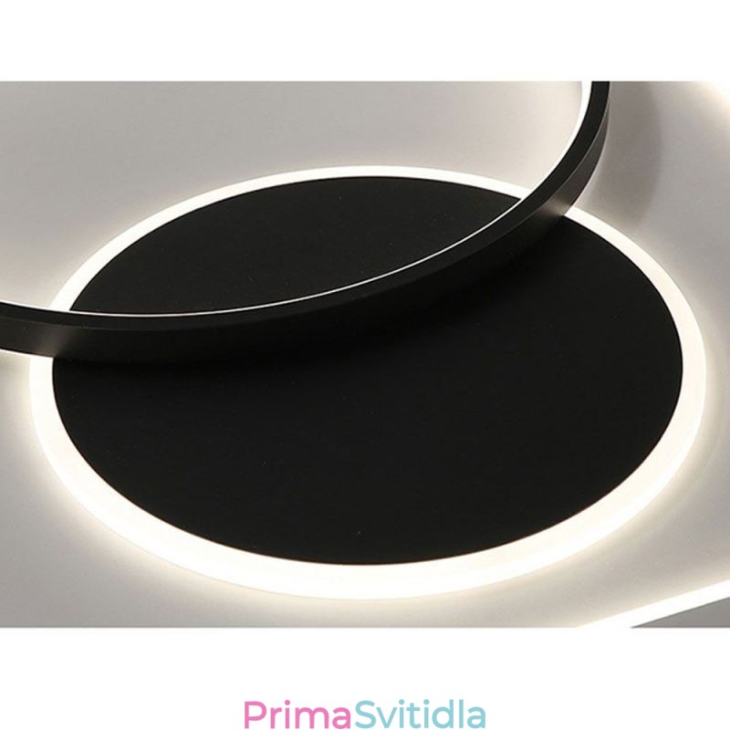 Moderní minimalistická stropní lampa s kulatým a čtvercovým zapuštěným svítidlem