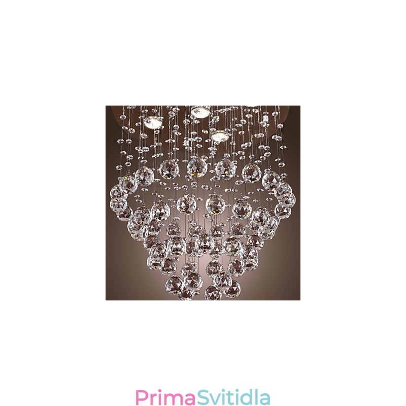 Křišťálový lustr s 5 světelným designem (K9 Crystal)