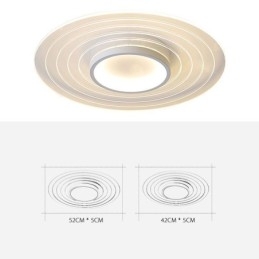 Moderní kruhové zapuštěné stropní svítidlo Minimalistické svítidlo