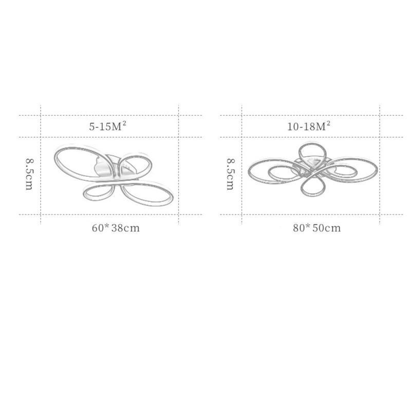 Moderní zapuštěné stropní svítidlo květinový design dekorativní osvětlení