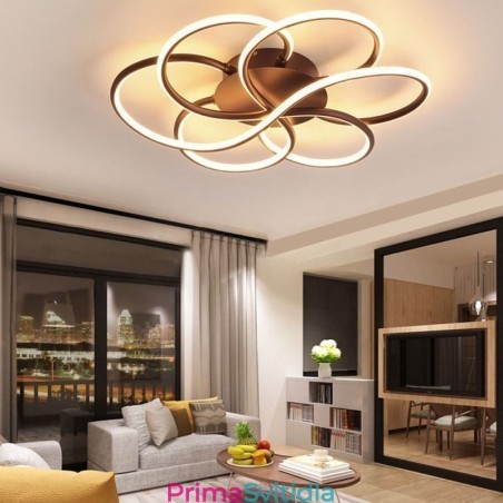 Lineární zapuštěné stropní svítidlo s moderním květinovým designem Lineární zapuštěné stropní svítidlo s moderním květinovým designem