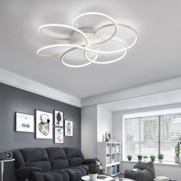 Lineární zapuštěné stropní svítidlo s moderním květinovým designem
