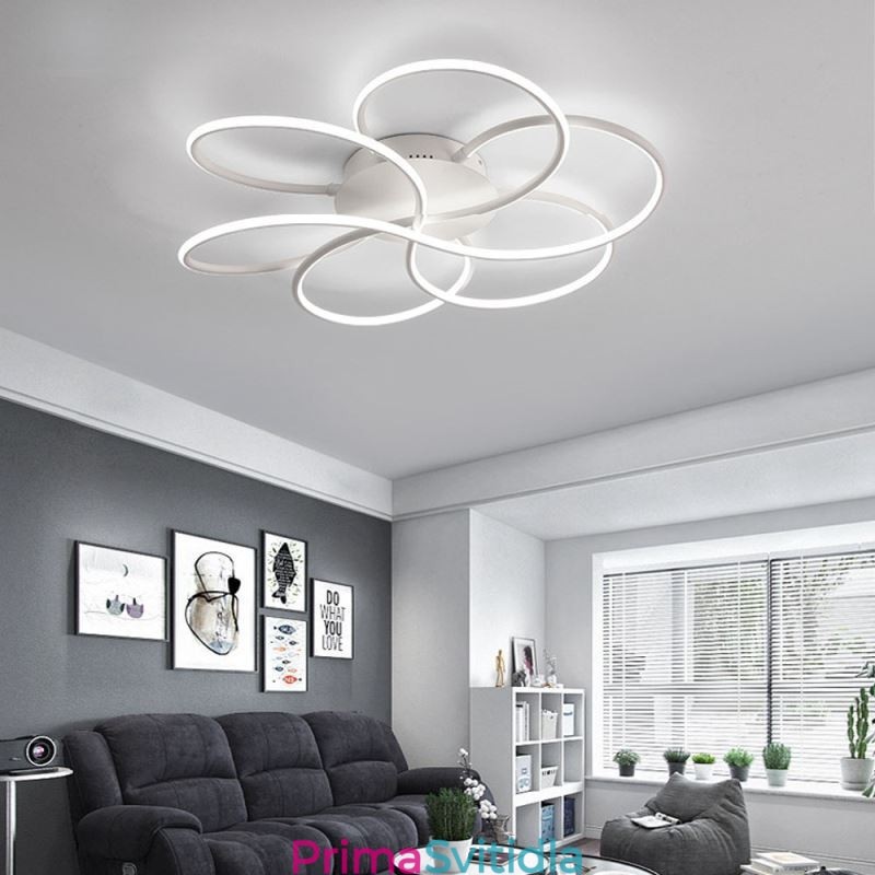 Lineární zapuštěné stropní svítidlo s moderním květinovým designem