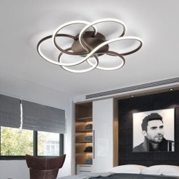 Lineární zapuštěné stropní svítidlo s moderním květinovým designem