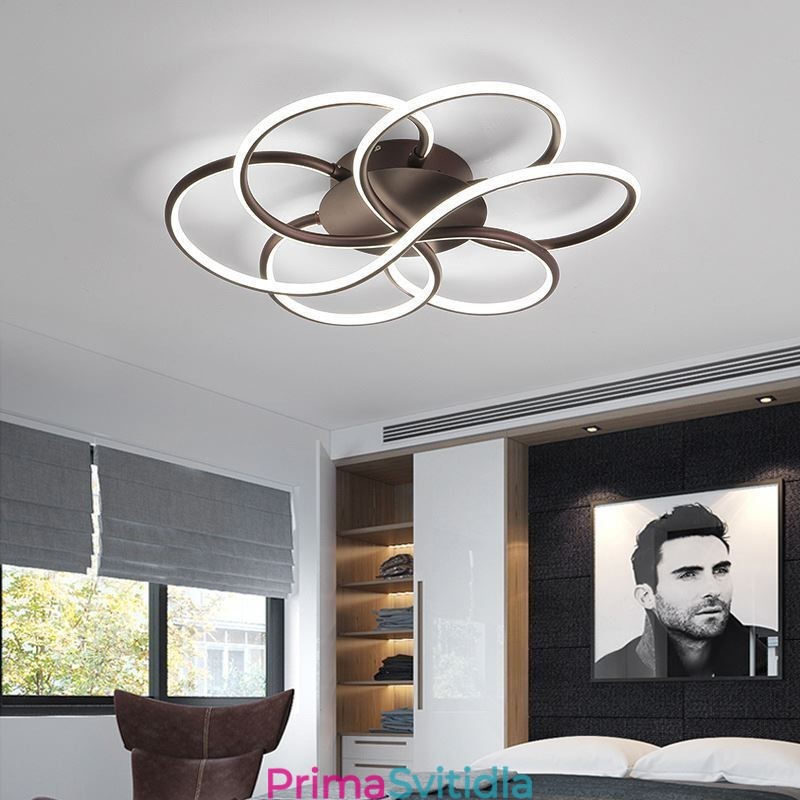 Lineární zapuštěné stropní svítidlo s moderním květinovým designem