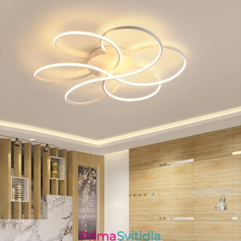 Lineární zapuštěné stropní svítidlo s moderním květinovým designem