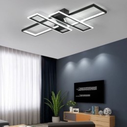 4 Stropní svítidlo se zapuštěnou montáží Moderní geometrické lineární dekorativní svítidlo