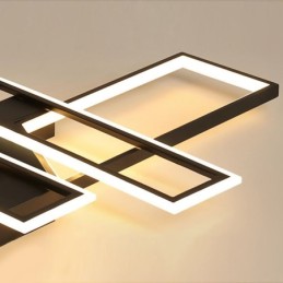 4 Stropní svítidlo se zapuštěnou montáží Moderní geometrické lineární dekorativní svítidlo